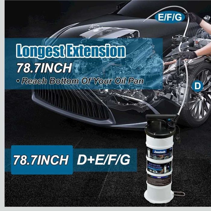 Zoomtools pompa próżniowa ręczna lub pneumatyczna do oleju