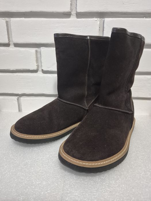 Сапоги угги женские зимние замшевые