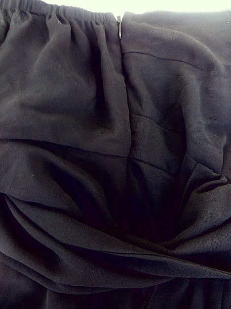 Bluzka Orsay 40 L czarna gothic goth szyfonowa czerń czarna gotik