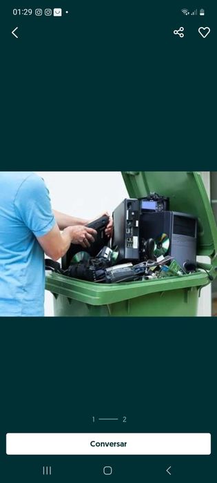 Quer doar eletrodomésticos avariados ,sucata vou buscar nao deite f