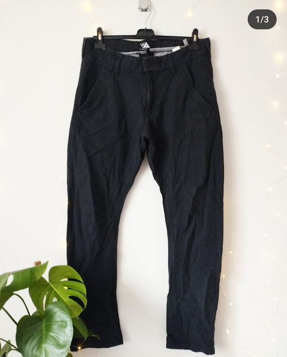 Spodnie męskie szare slim fit eleganckie Cropp 32