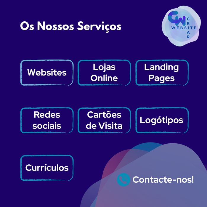Criação de Sites, Redes Sociais, Cartões Visita