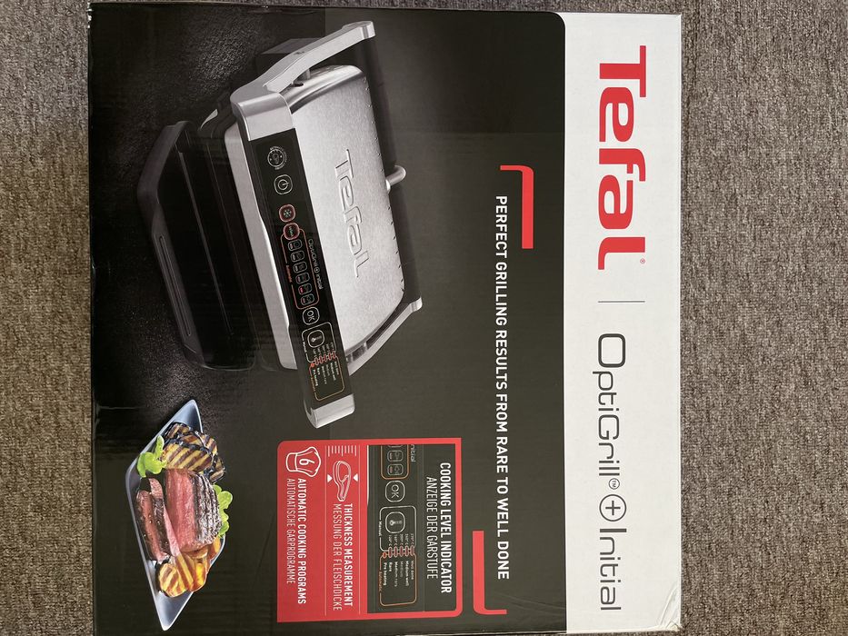Гриль барбекю електричний Tefal Optigrill+ Initial GC706D34