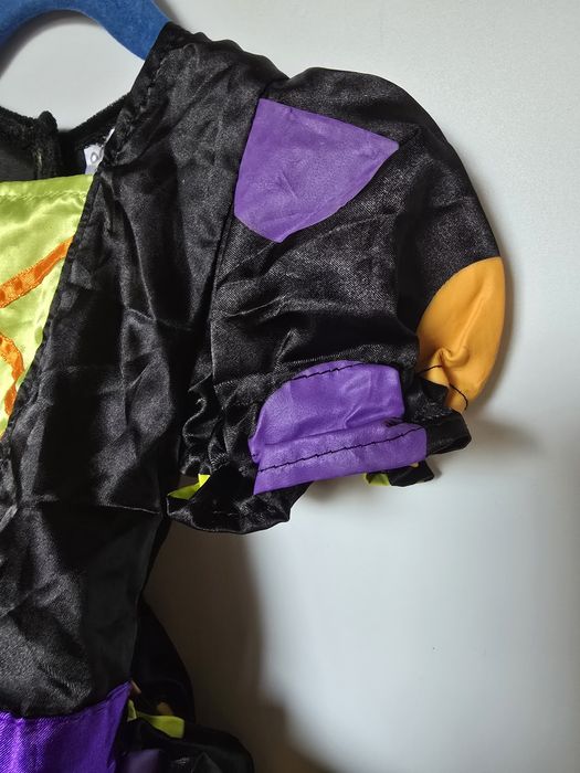 Czarownica wiedźma r. 74 sukienka kapelusz przebranie karnawał