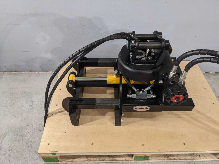 Chwytak hydrauliczny do słupów osprzęt minikoparki