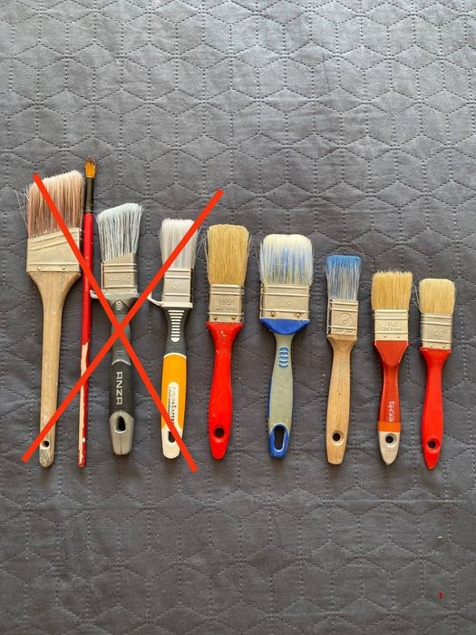 Малярный инструмент: валики, кисти, ручки для валиков