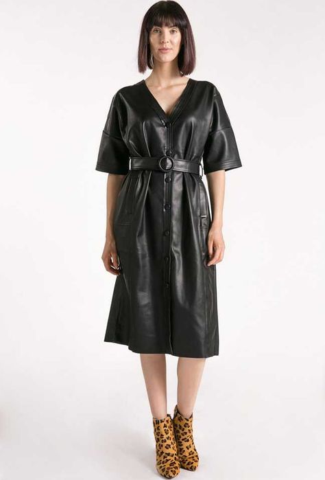 Sukienka  z ekoskóry Monnari 36 - Nowa