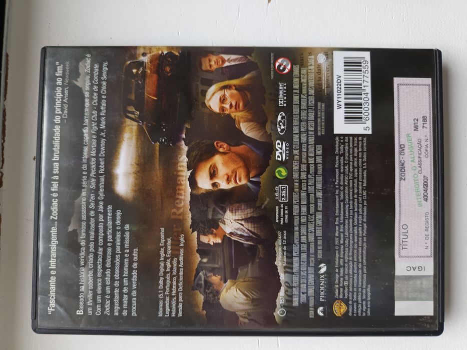 DVD Zodiac...    .64751141887490121