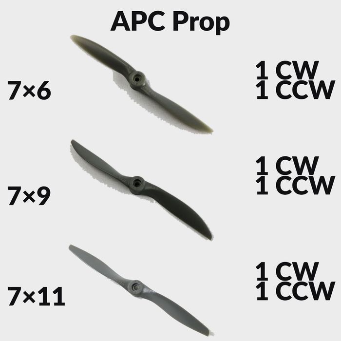 Пропеллери 7х6Е / 7x9E / 7x11E