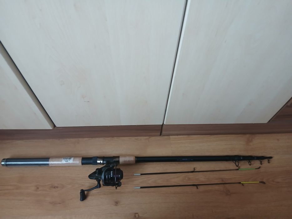 Nowy tele jaxon feeder kołowrotek nowy dam