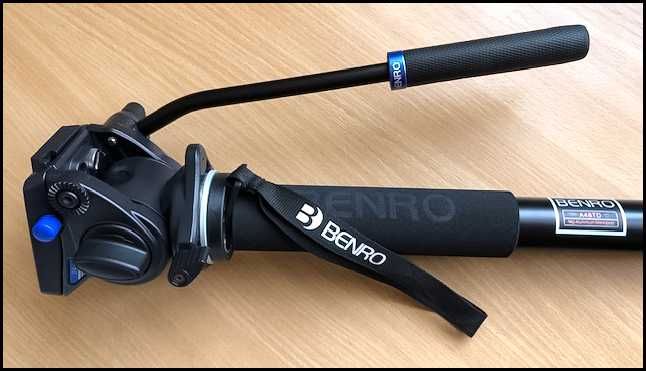 Benro Monopod A48TDS4 ze stopkami + głowica video S4 + pokrowiec