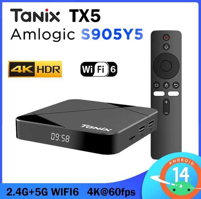 TvBox Tanix TX5 4/32 Android 14