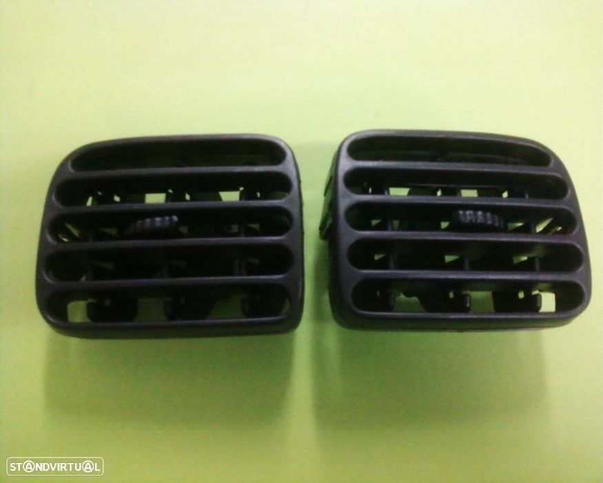Par grelhas ventilação do tablier Renault Clio II pretas (NOVAS)
