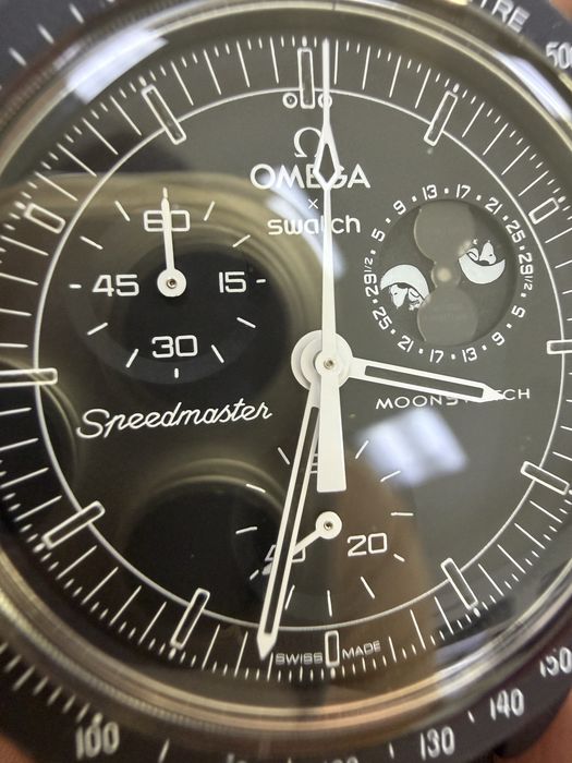 Часы, Годинник Swatch x OMEGA MoonSwatch «Mission to Moonphase New Moon