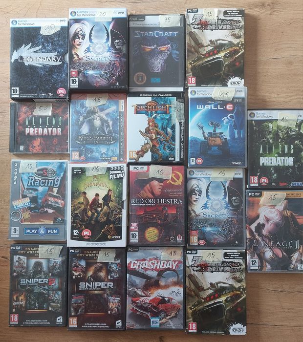 Sprzedam zestaw gier na PC