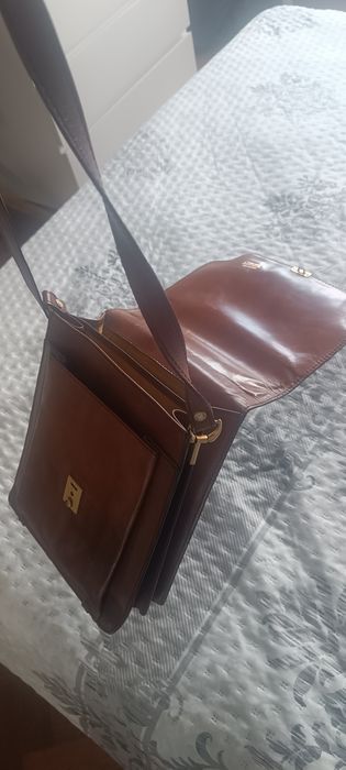 Mala para homem de pele genuína