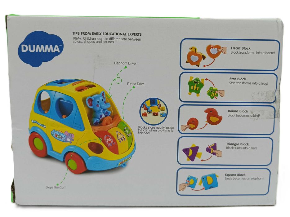 PROMOCJA Interaktywny sorter Muzyczny autobus Jeździ Gra Coupe Dumma