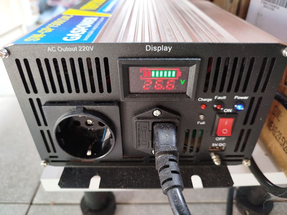 LiFePO4 12.8V батарея 2 шт+Преобразователь напряжения 1500w.