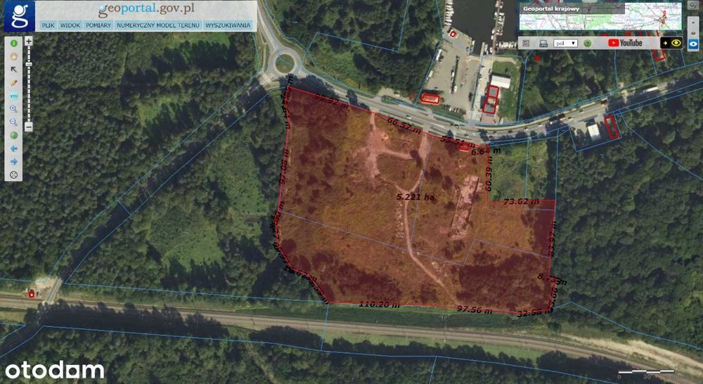 Działka inwestycyjna 53000 m² w Iławie przy DK16 wiele możliwości