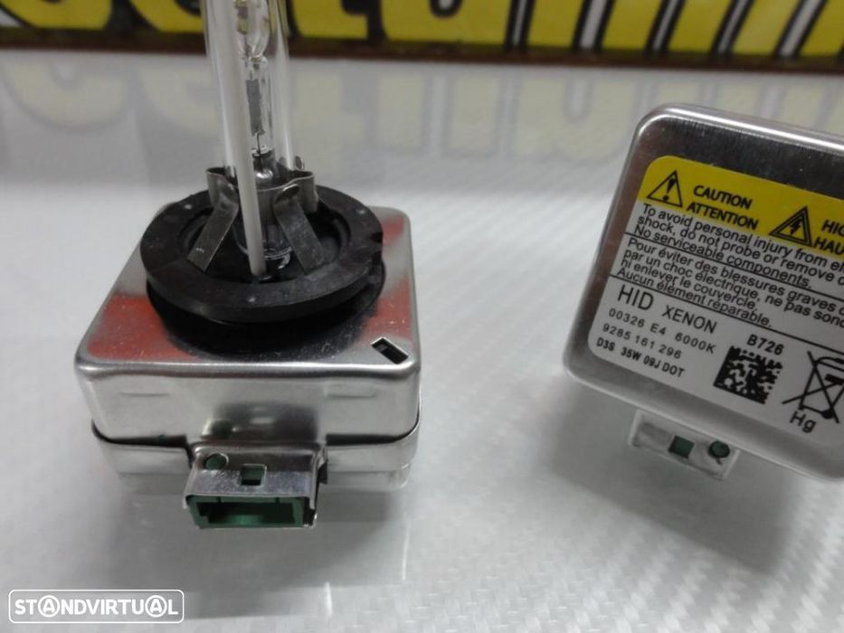 Lâmpadas de Xenon D3S em 4300k, 6000k e 8000k