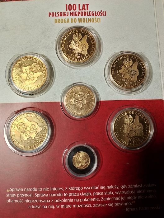 Mennica Polska na 100 Lat Polskiej Niepodległości Droga Do Wolności