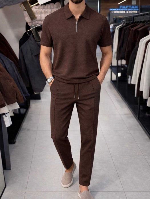 Весняний чоловічий костюм трикотаж/Весенний мужской костюм мод 1030