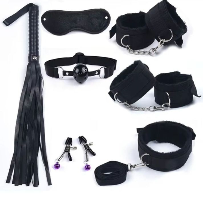 Набор 8 предметов маска хлест наручники
