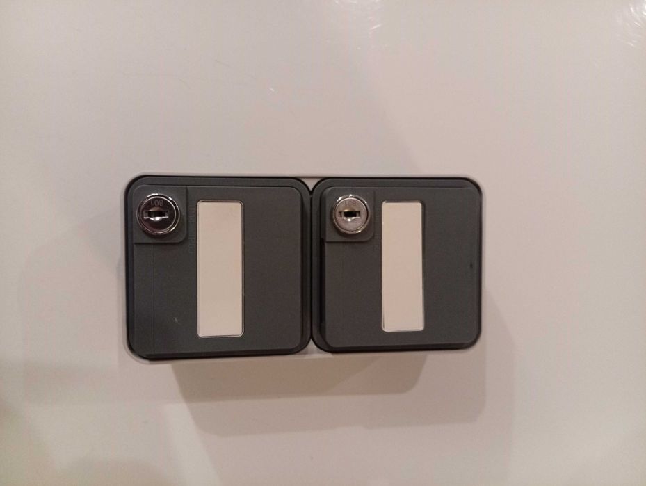 Berker gniazdo schuko podwójne na klucz