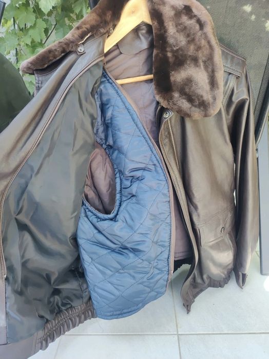 Kurtka skórzana pilotka bomberka