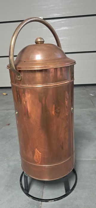 Gaśnica miedziana zabytkowa_Dania_John Stromlund_XIX wiek