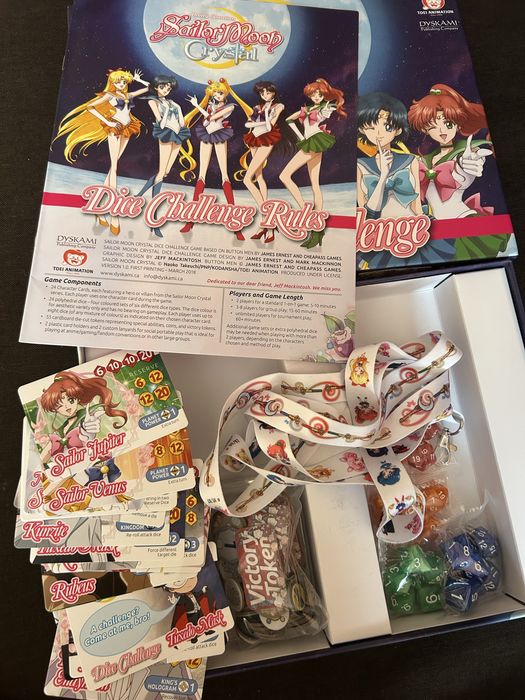Sailor Moon Dice Challenge gra kościana Czarodziejka z Księżyca manga