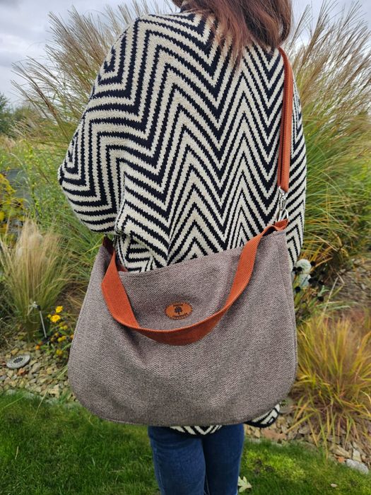 Duża torba na ramię handmade