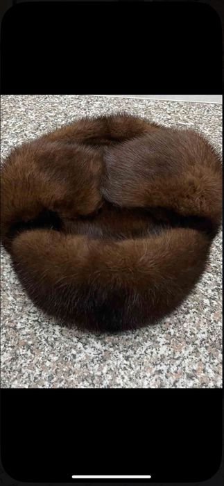 Шапка зимова з норки