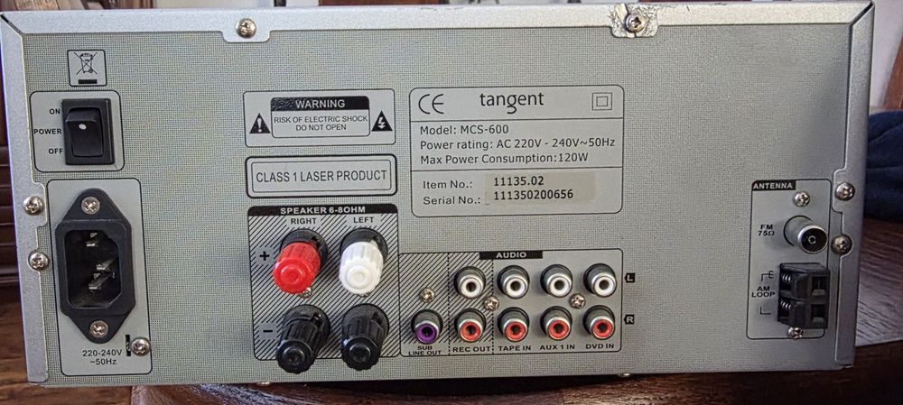 Wieża stereo Tangent MCS-600