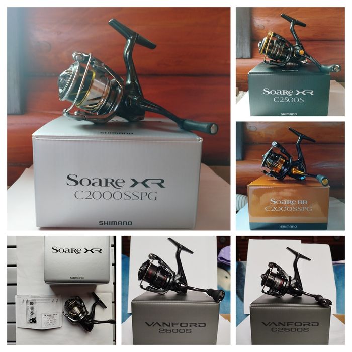 Shimano Soare XR 25 C2000SSPG; XR 21 C2500S; Vanford 24 c2500s 2500S, Soare BB c2000sspg
