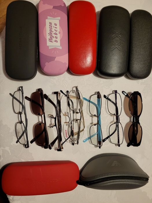 Okulary oprawki damskie retro vintage zestaw