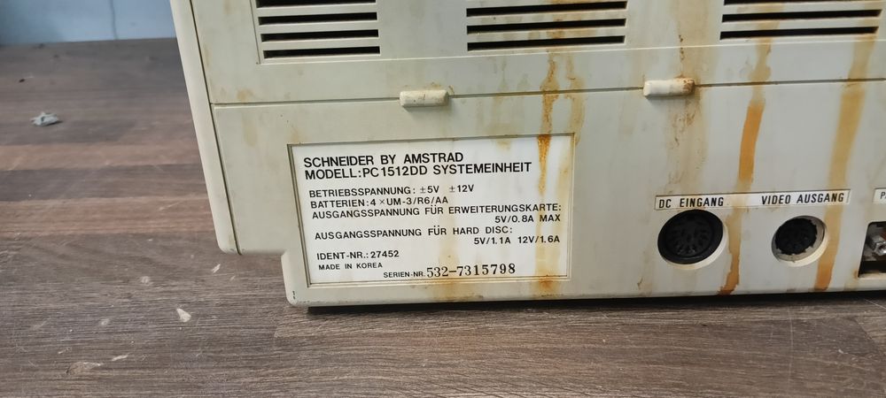 Retro komputer Amstrad PC 1512DD