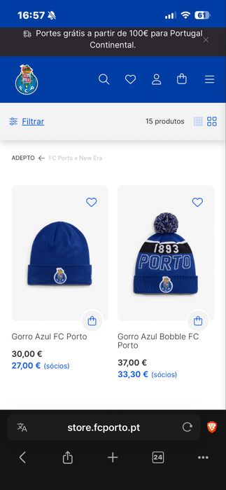 Gorro do Porto Fc