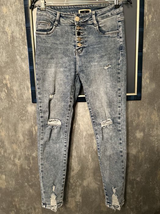 Spodnie jeans Roberta Biagi-mega przetarcia r.44