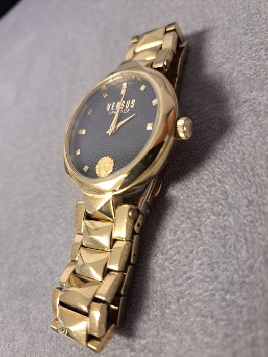 Nowy zegarek versus versace damski złoty bransoleta oryginalny prezent