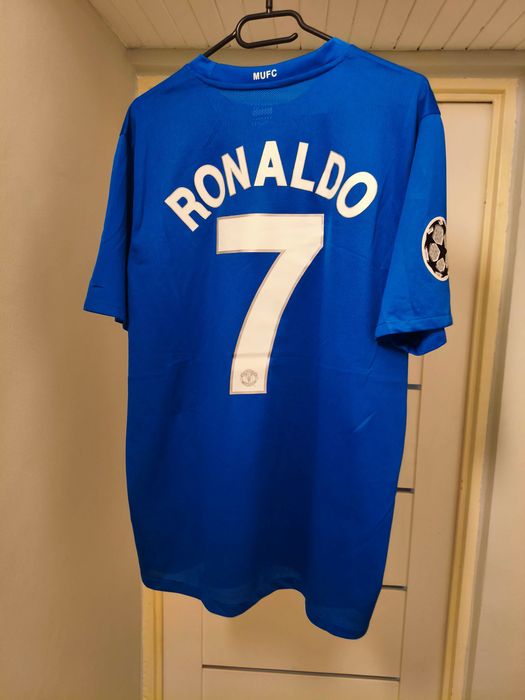 Koszulka Ronaldo retro Manchester United 7 niebieska rzmr L