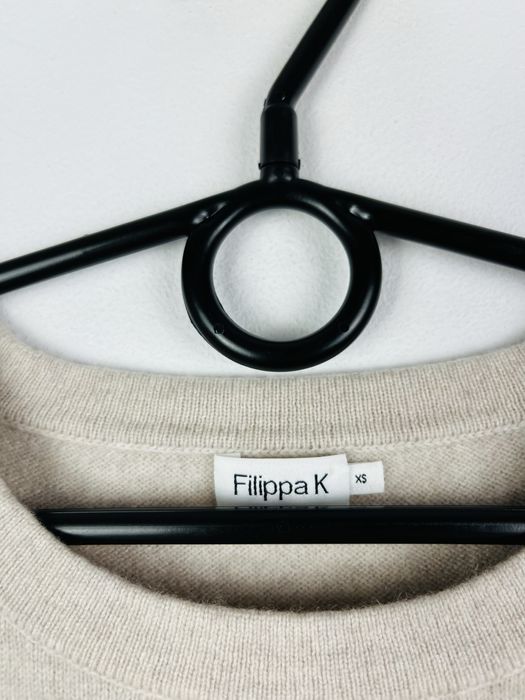 Beżowy sweter damski kaszmirowy Filippa K rozmiar XS fit S crewneck