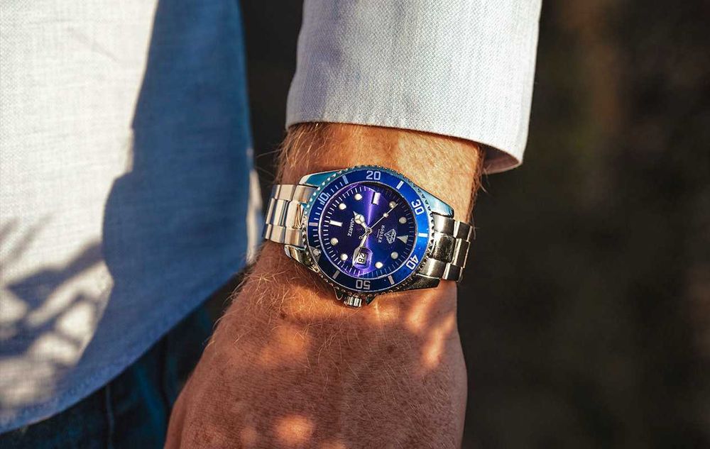 Relógio Hodler Vanguard Azul novo!