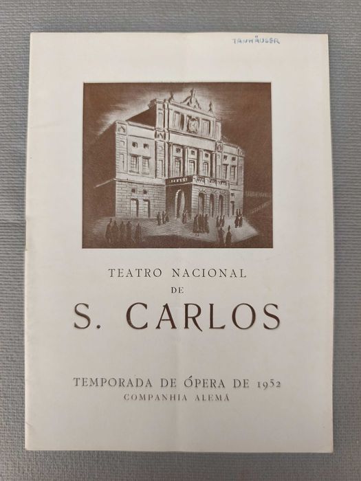 TANNHÃUSER - Wagner -
Programa Ópera S. Carlos