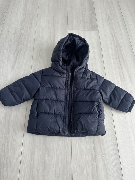 Темно синя куртка Mango на хлопсика