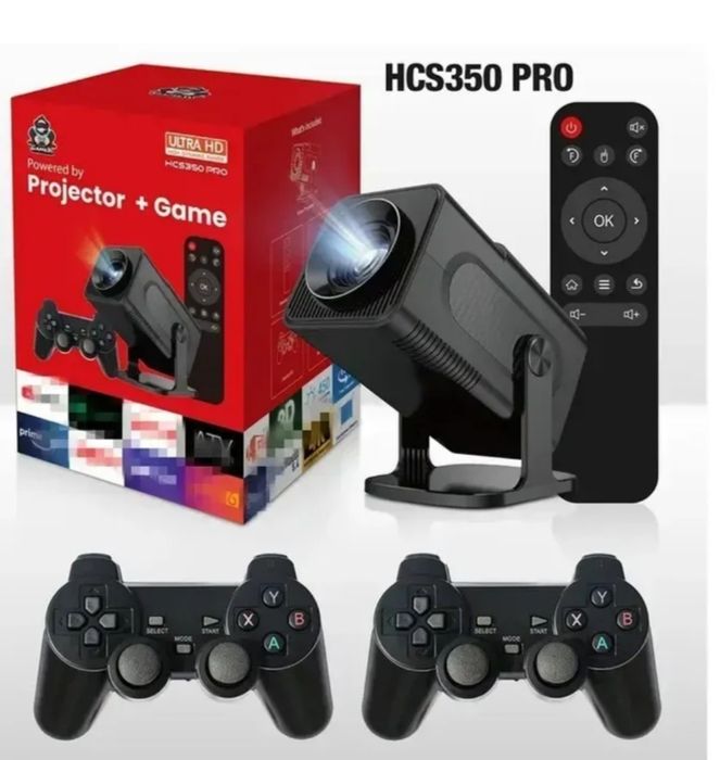 Проектор (HCS350 PRO) с играми и джойстиками Android 11

Проектор HCS3