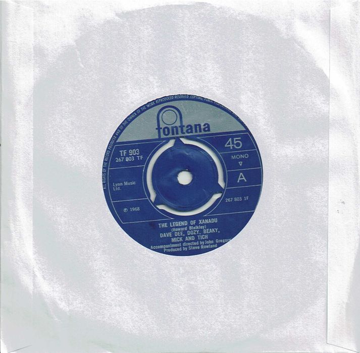 dave dee dozy beaky mick and tich the legend of xanadu 1968- 45 rpm -