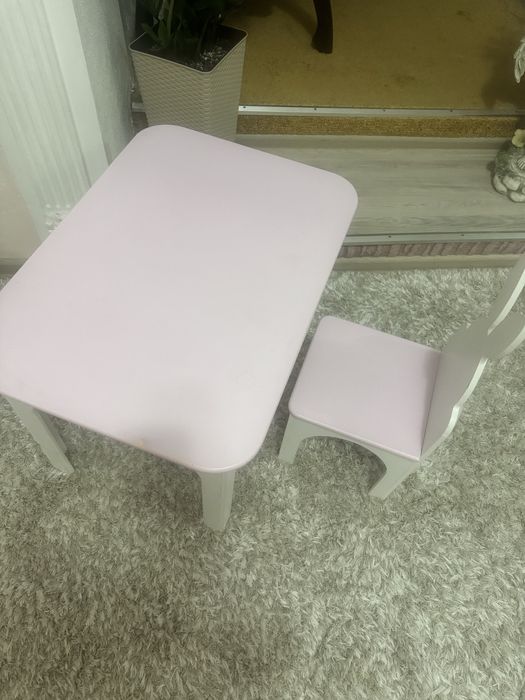 Столик і стільчик, комплект для творчості дитини(дошкільний).