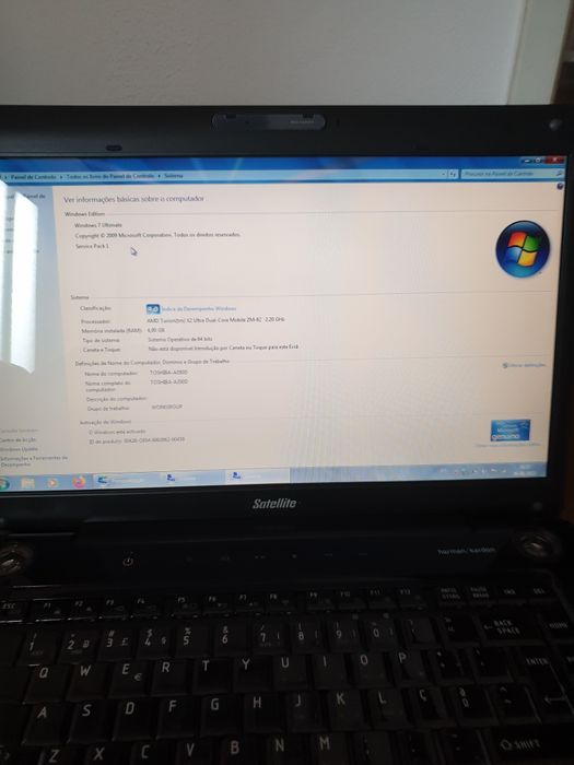 Portátil Toshiba A350d - 10y