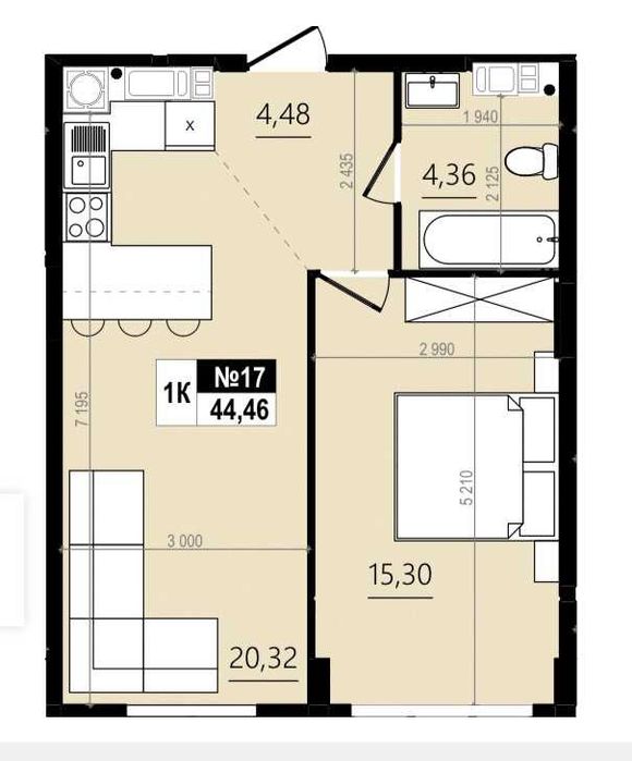 Продаж 1 км квартири Винники ЖК Парус Comfort